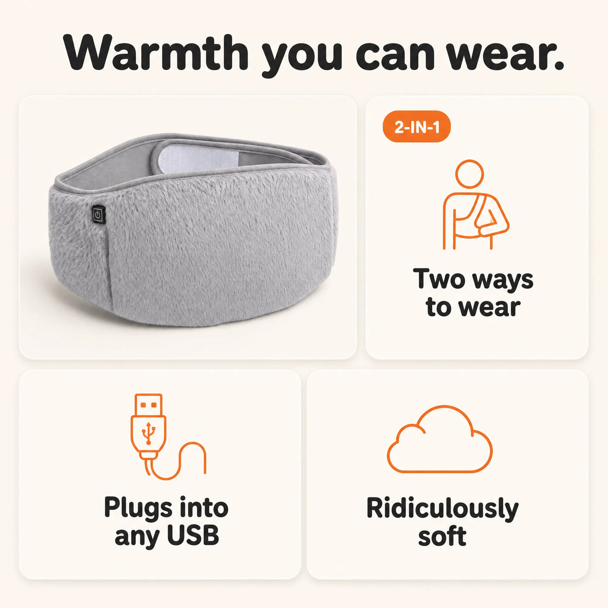 FuzzyPouch 2-in-1 Heating Belt