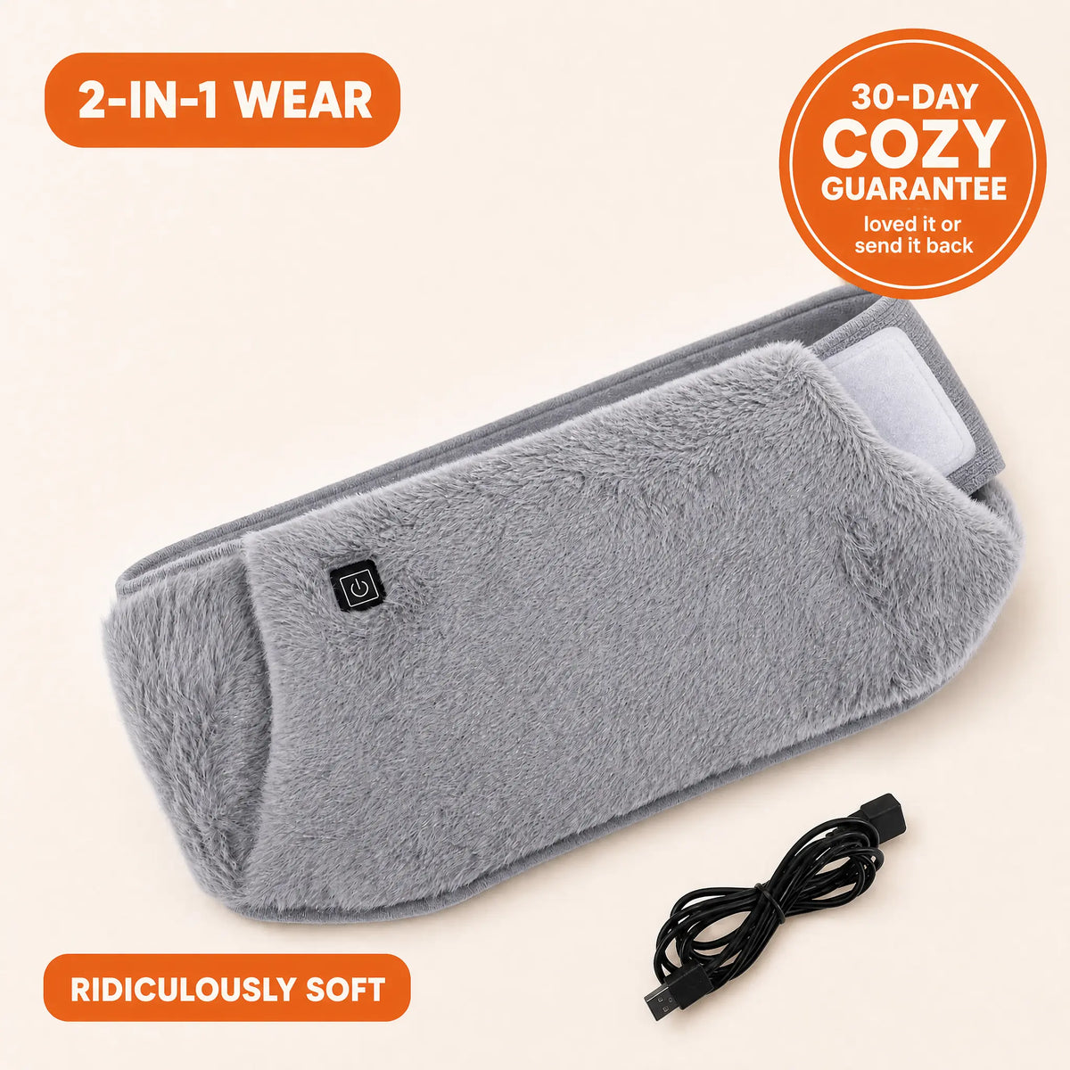 FuzzyPouch 2-in-1 Heating Belt