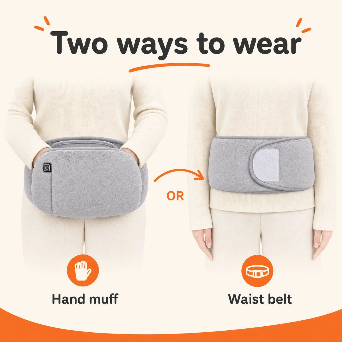 FuzzyPouch 2-in-1 Heating Belt