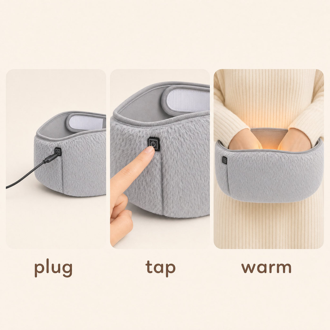 Plug in, tap, warm